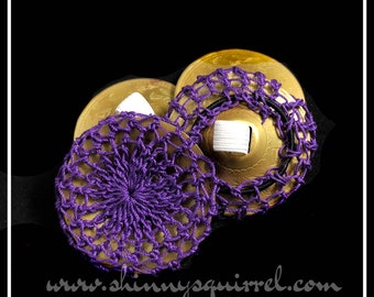 Purple belly dance zill covers, zill muffler, ziffler, finger cymbal cover- NORMAL SIZE