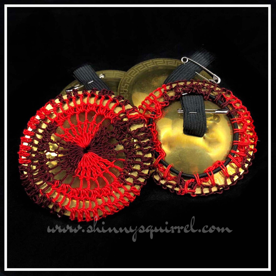 Large Size Blood Red Belly Dance Zill Covers, Zill Muffler, Ziffler