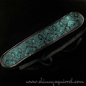 Emerald green brocade DIY headband base-tribal belly dance-ATS-Tribal Fusion