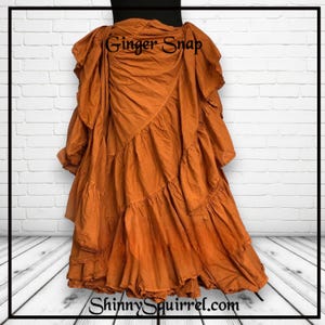 jednolity kolor/sukienka imbirowa/25 lub 32 jardy/spódnica do tańca brzucha z falbanką/cygańska/renesansowa/boho