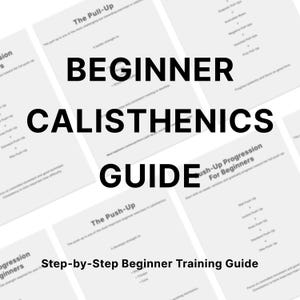 Beginner Calisthenics Guide PDF, First Pull Up Training Plan, Push Up Progressions, Bodyweight Workout Plan, Home Workout, Instant Download