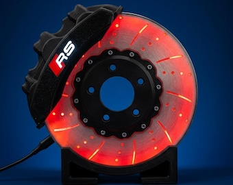 RS6 Inspired Brake Disc LED Lamp | Realistic Automotive Desk Light (USB Powered)