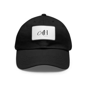 Boné estilo "Dad Hat" com patch de couro, boné de beisebol com patch retangular em relevo | Opção de monograma imagem 15