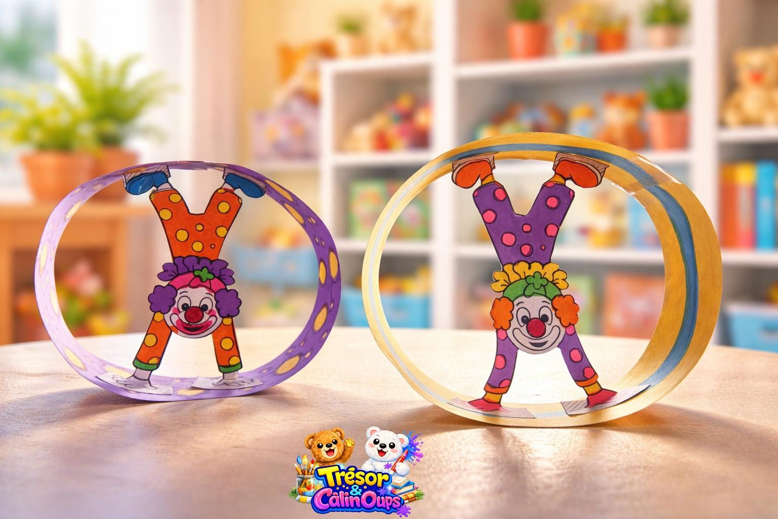 Children's Carnival Activity – Rolling Clown – Printable PDF ...