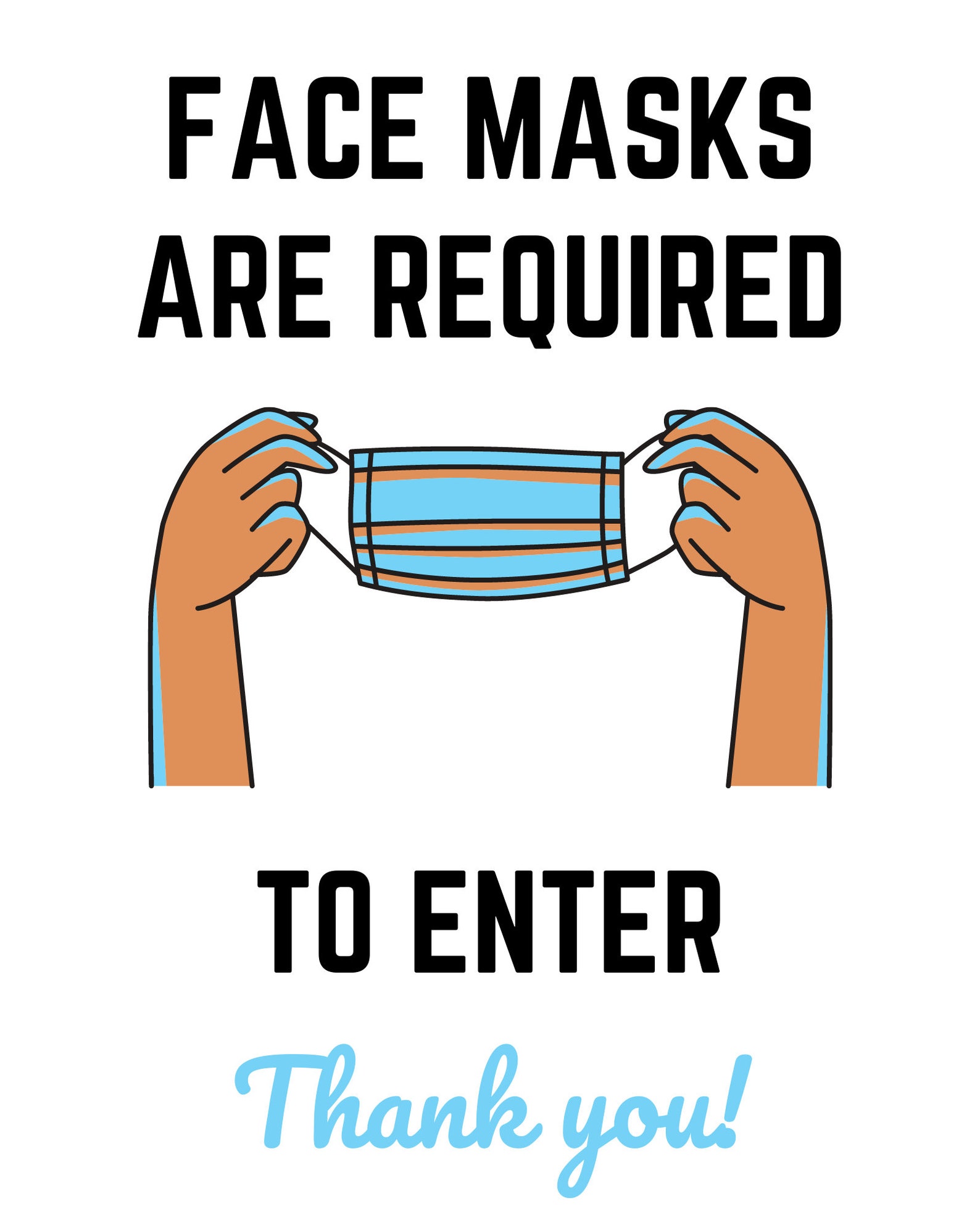 Face Masks Required to Enter Business Social Distance Sign - Etsy