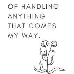 Daily Positive Affirmations / Black and White Prints / DIGITAL DOWNLOAD ...