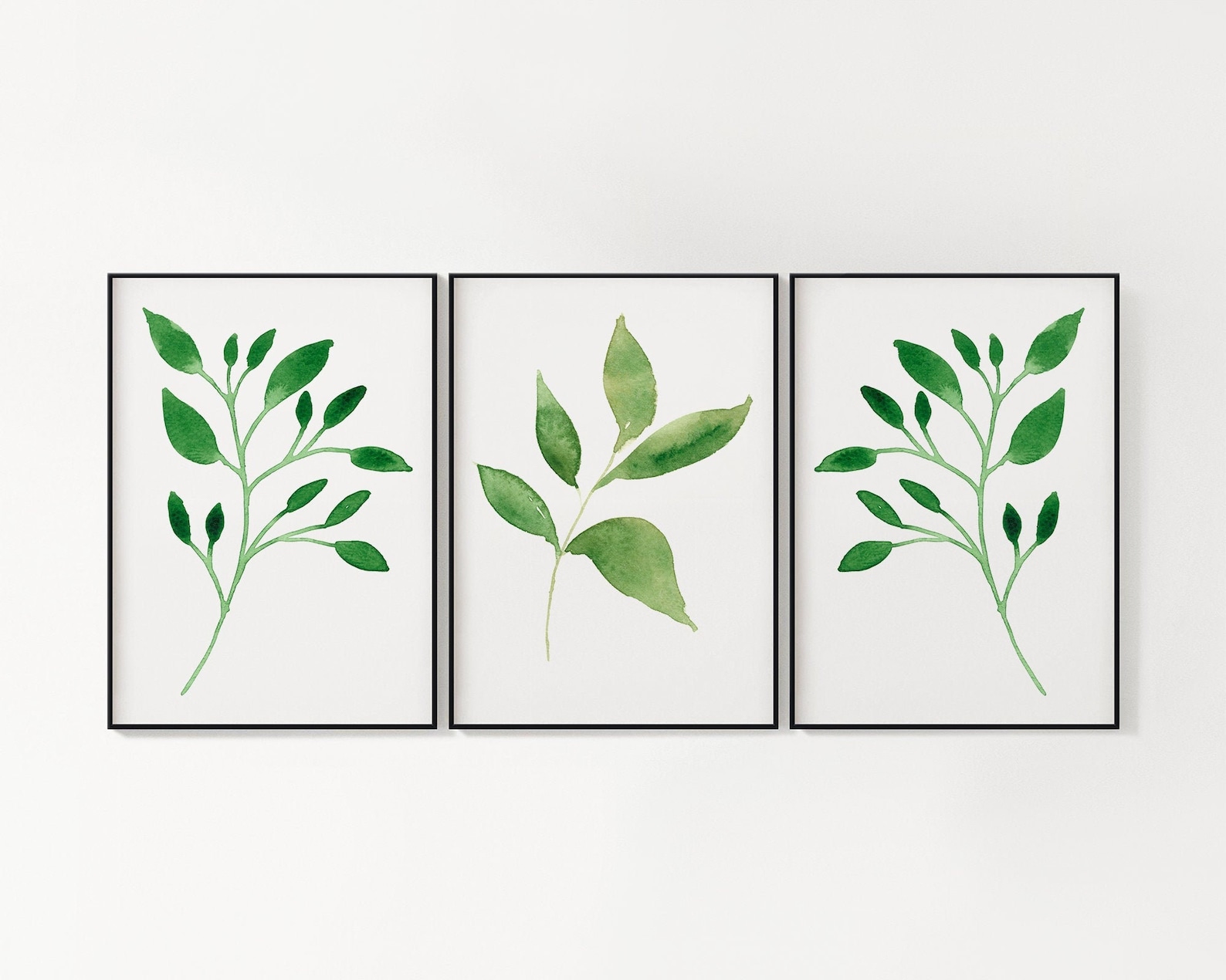 Greenery Plant set of 3 wall decor for your home DIGITAL Etsy 日本