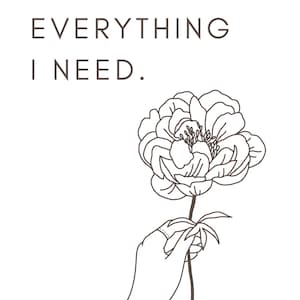 Daily Positive Affirmations / Black and White Prints / DIGITAL DOWNLOAD ...