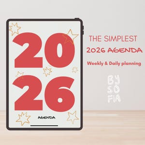 Minimalist Digital Planner 2026 | iPad Planner | GoodNotes Planner | Daily Weekly Monthly Planner