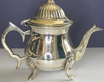 Vintage Bombay Company silverpläterad miniatyr tekanna ljus