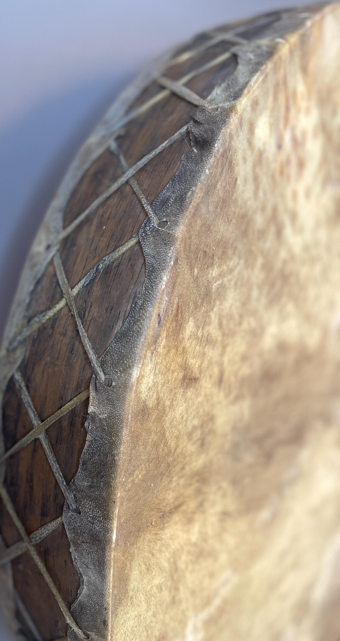 SHAMANIC FRAME DRUM set - Large and Small Drums with Beater 1998, foto 4 di 5