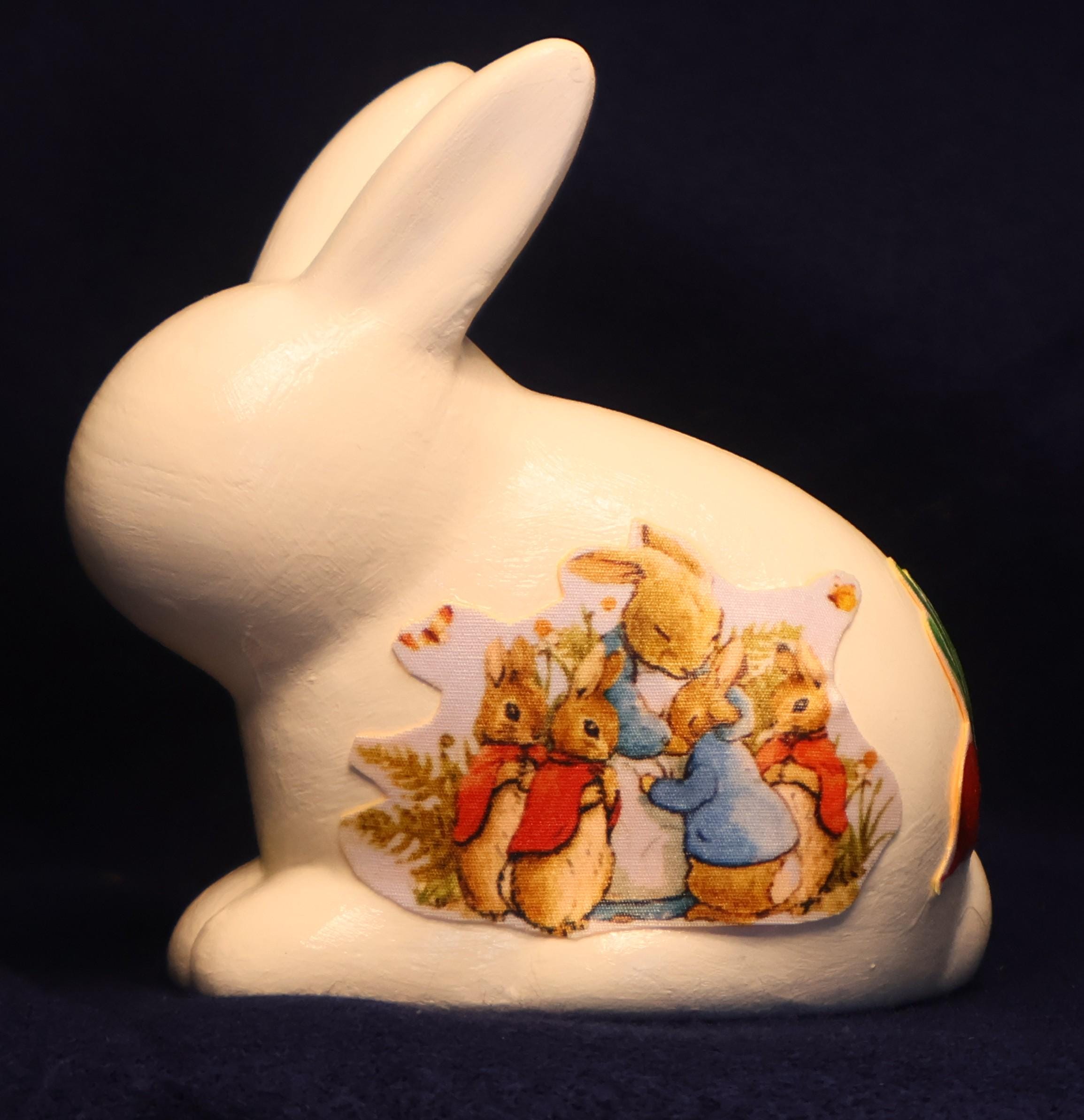 Decoupaged Peter Rabbit Bunny Coin Bank - Etsy