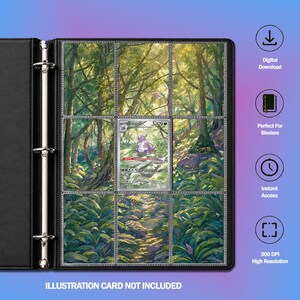 Nidoking-inspirerad utökad konst för pärm | S&V 151 TCG-pärmdisplay | Digital nedladdning | Michi-metoden