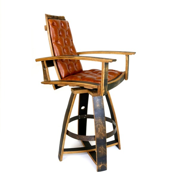 The Pub Chair Wine And Whiskey Barrel Chair Etsy