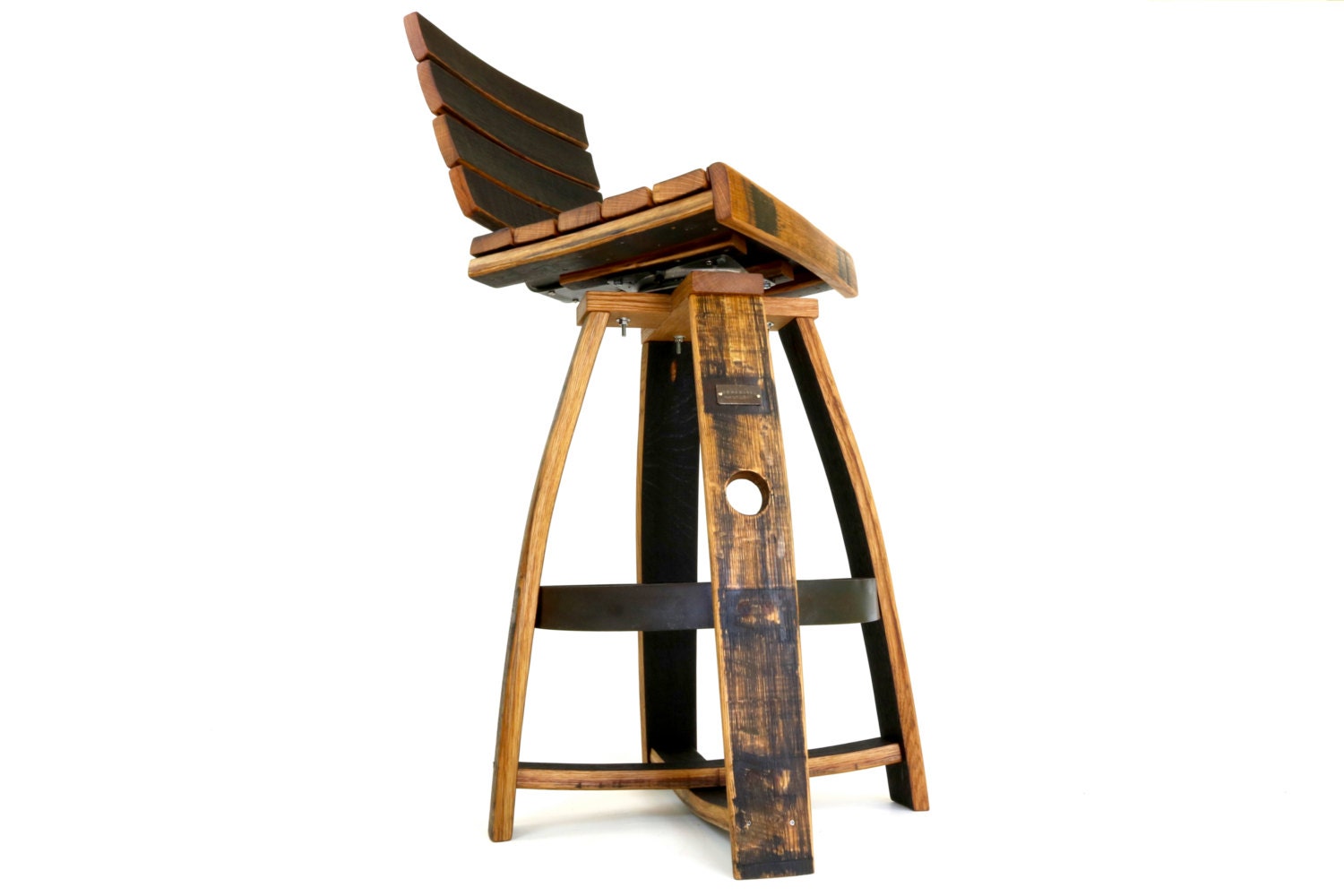 Bar stools made from whiskey barrels sale