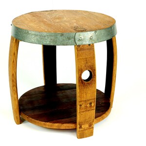Wine Barrel Side Table Wine Barrel Nightstand Repurposed Etsy