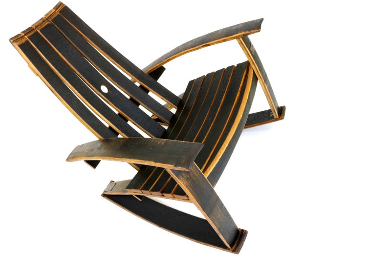 Whiskey Barrel Rocking Chair Recurved Bourbon Barrel Rocker