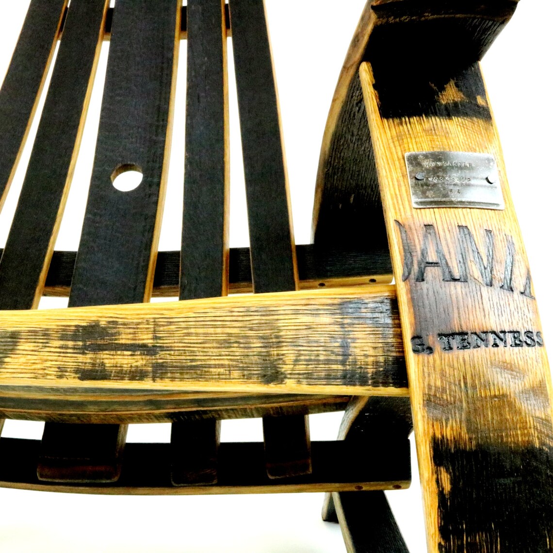 Jack Daniels Chair Tennessee Whiskey Barrel Lounge Chair Etsy