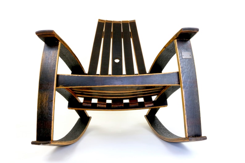 Whiskey Barrel Rocking Chair Recurved Bourbon Barrel Rocker