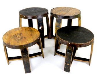 Whiskey Barrel End Table