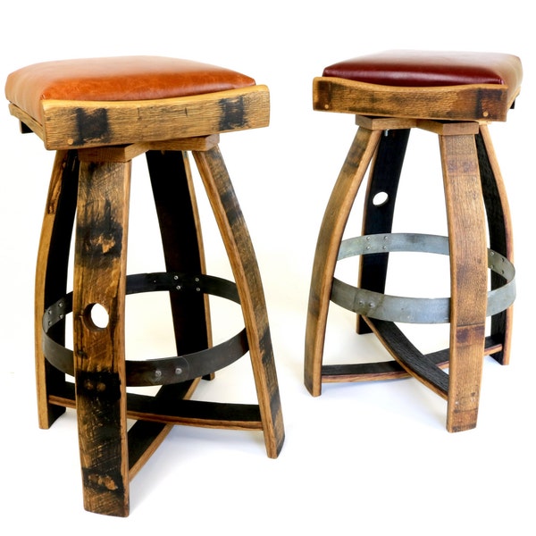 Wine Barrel Stools Etsy
