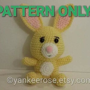 Rabbit Amigurmi Doll PATTERN ONLY - Easter - Spring - Bunny