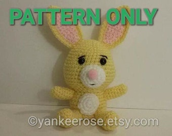 Rabbit Amigurmi Doll PATTERN ONLY - Easter - Spring - Bunny