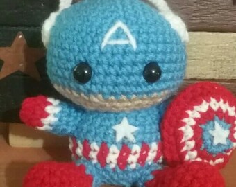 Baby American Hero Fan Art Amigurmi Doll PATTERN ONLY