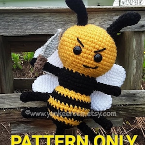 MURDER HORNET Asian Killer Hornet Amigurmi Doll Pattern ONLY