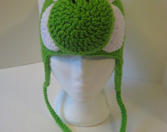 Children's Yoshi Hat with Ear Flaps