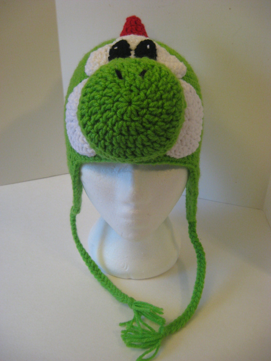 Yoshi Hat With Ear Flaps - Etsy Ireland