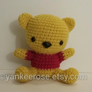 Honey Bear Fathead Amigurumi Plush Doll
