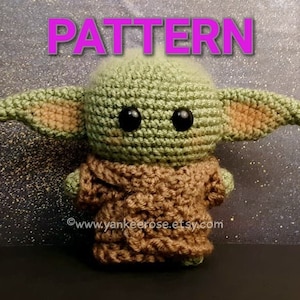 Baby Toy Alien Fan Art - CROCHET PATTERNS ONLY