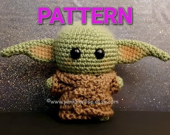 Baby Toy Alien Fan Art - CROCHET PATTERNS ONLY