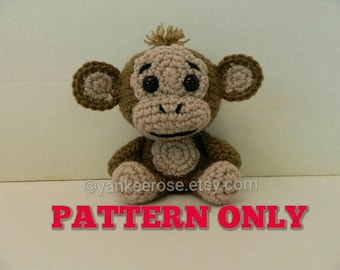 Monkey  Amigurmi Doll - PATTERN ONLY