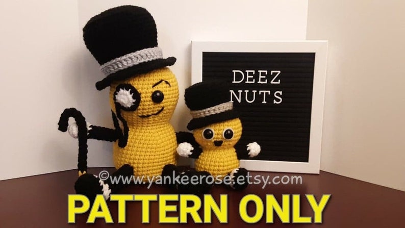 Nuts About Deez Nuts Fan Art CROCHET PATTERNS ONLY image 1