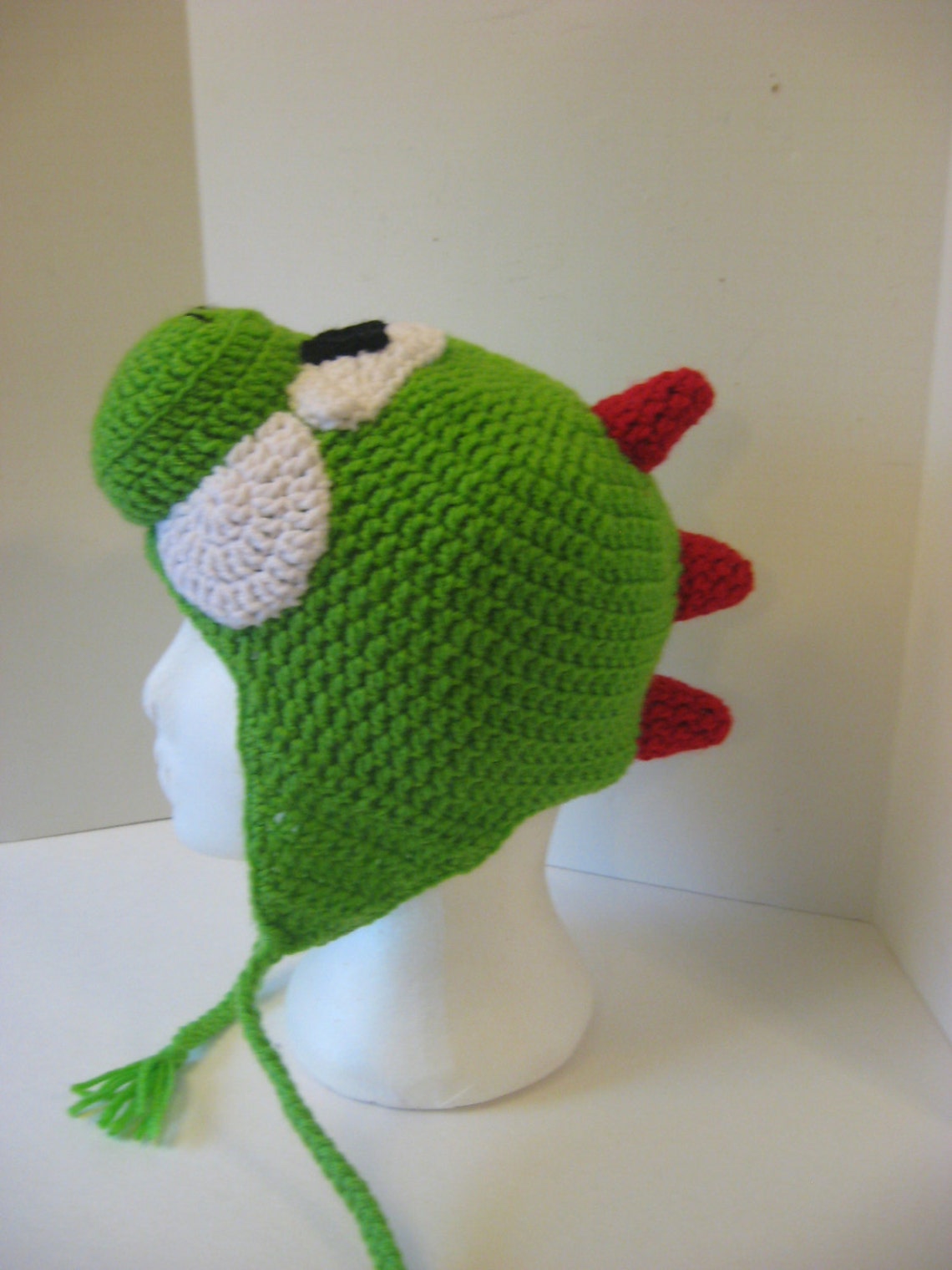 Children's Yoshi Hat with Ear Flaps Etsy