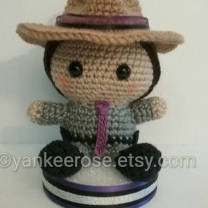 Personalized Police State Trooper Fathead Amigurumi Plush Doll