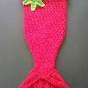 Mermaid Tail Holiday Stocking Crochet Pattern Only Nautical Christmas image 4