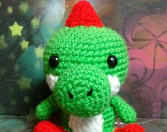 Baby Yoshi Inspired Amigurumi Doll Pattern