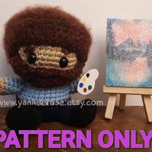 Happy Little Artist Fan Art CROCHET PATTERN ONLY image 1