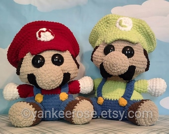 GIANT Brooklyn Plumber Bros. Plushie Dolls