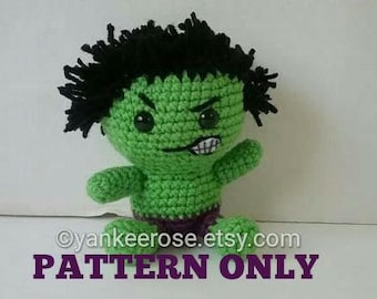 When I'm Angry Fan Art Amigurmi Doll PATTERN ONLY