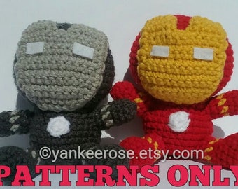 Baby Metal Man Amigurmi Doll PATTERNS ONLY