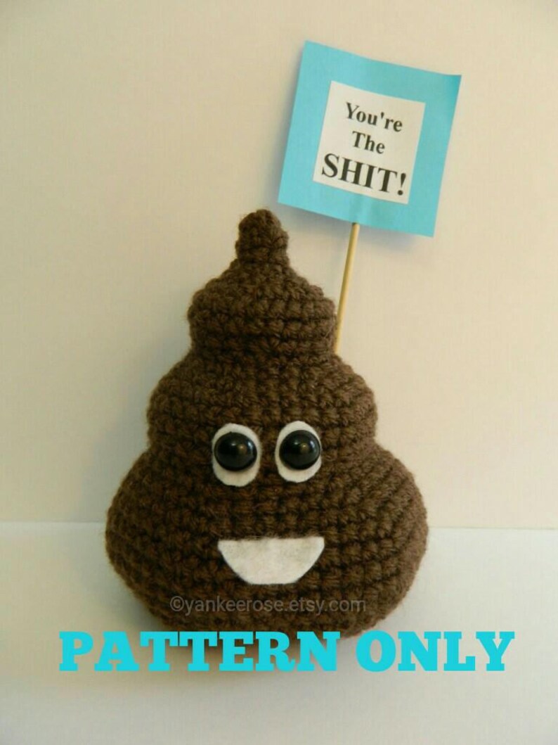 Poop Emoji Amigurumis In Two Sizes Patterns ONLY Etsy Italia