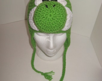 Adult Yoshi Ear Flap Hat - Etsy