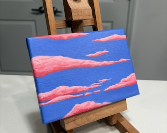 Origineel acrylschilderij Sky Clouds (7 x 5 canvas)