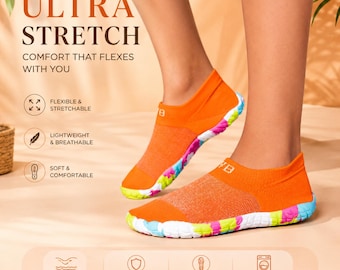 Women’s Barefoot Water Shoes Quick Dry Aqua Shoes Non Slip Beach Swim Shoes  Lightweight Outdoor River Sandals Breathable Diving Shoes