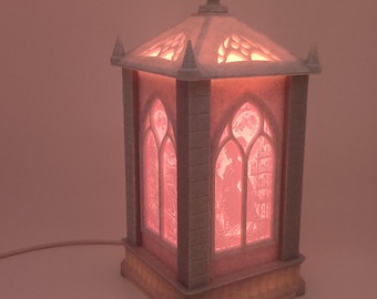 Moonlight Legends Lantern Panel Pack STL | 3 Fantasy Scenes for Modular Lantern | Digital Download