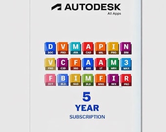 Autodesk All Apps 5 year Subscription | CAD , 3D Design Software Bundle – 100% Genuine